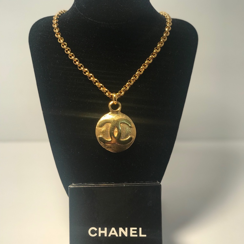 Authentic Chanel Vintage CC Medallion Necklace
